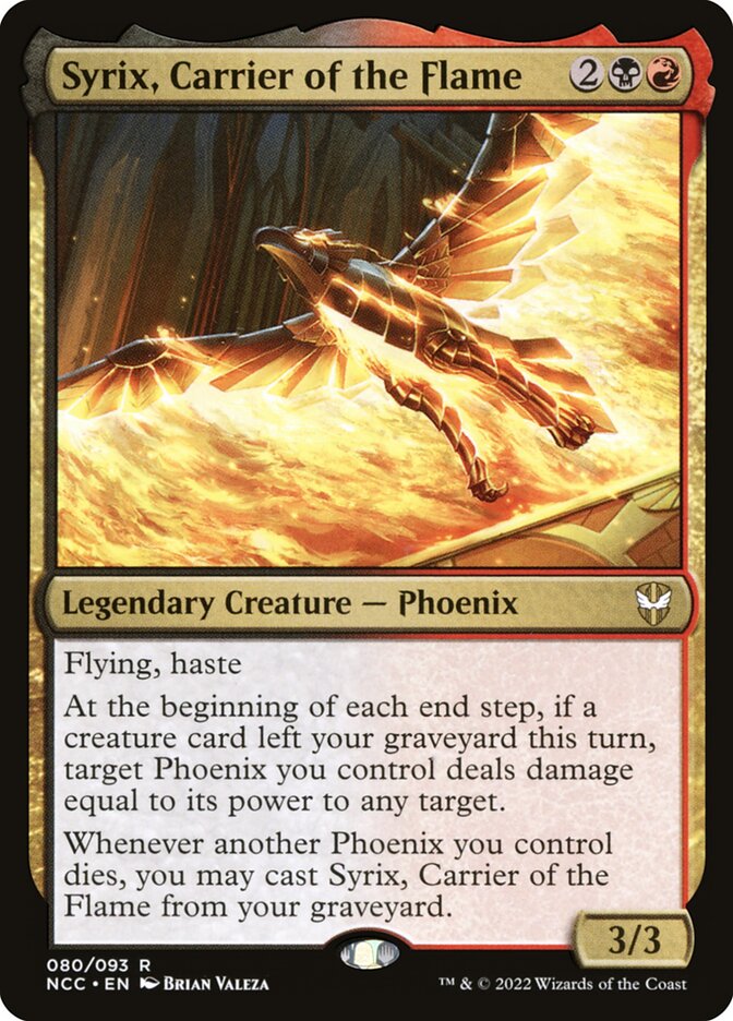 Syrix, Carrier of the Flame - New Capenna Commander (NCC)