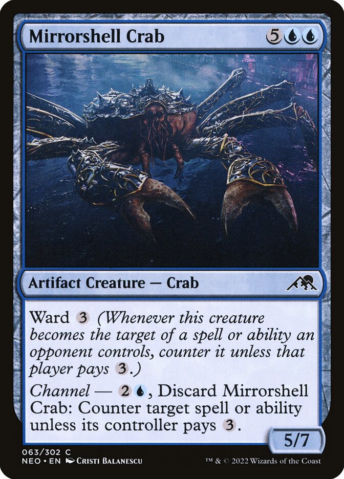 Mirrorshell Crab - Kamigawa: Neon Dynasty