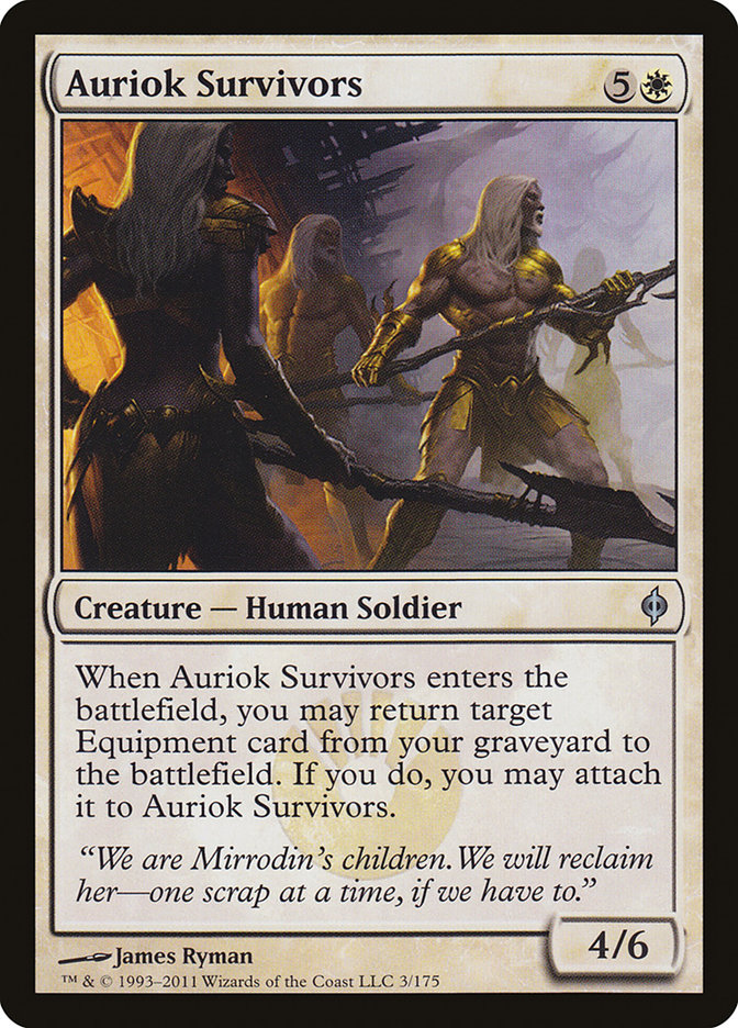 Auriok Survivors - MTG Card versions