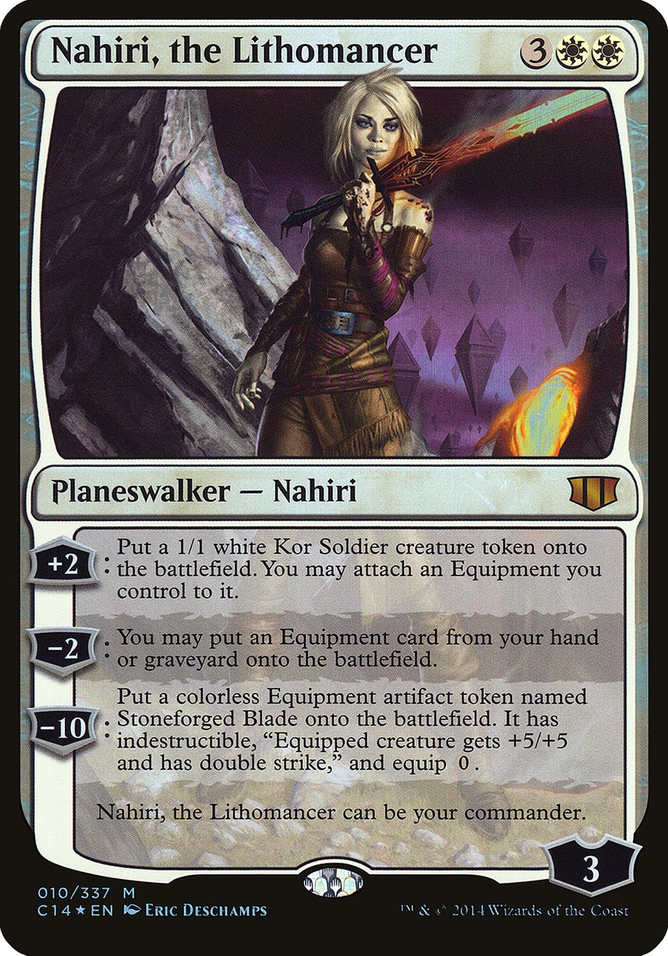 Nahiri, the Lithomancer - MTG Card versions