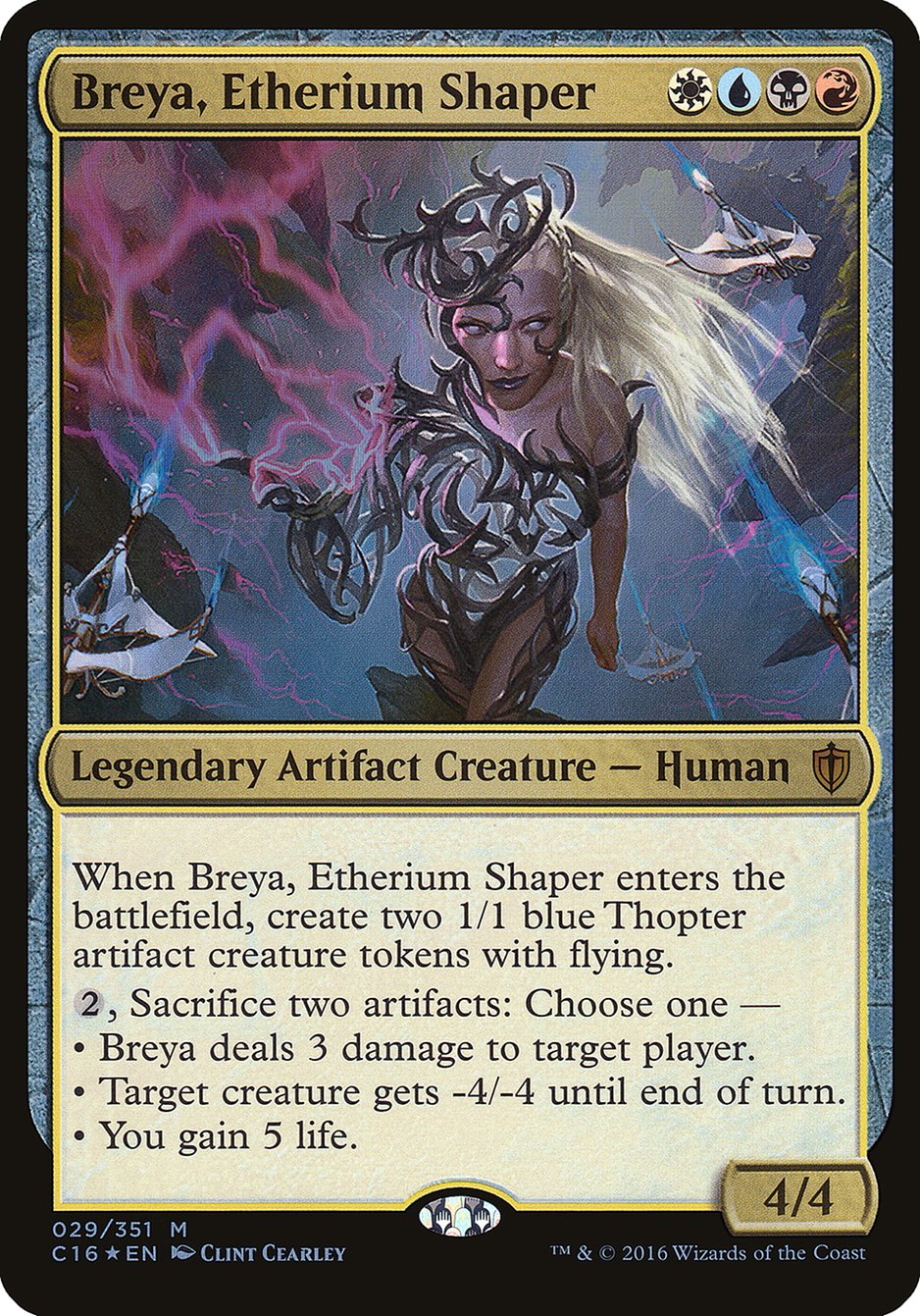Breya, Etherium Shaper - MTG Card versions