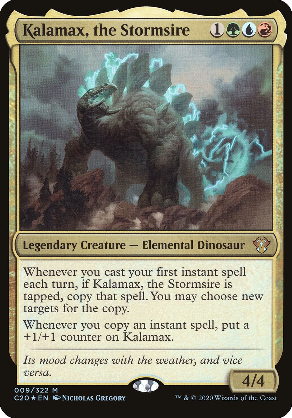 Kalamax, the Stormsire - MTG Card versions