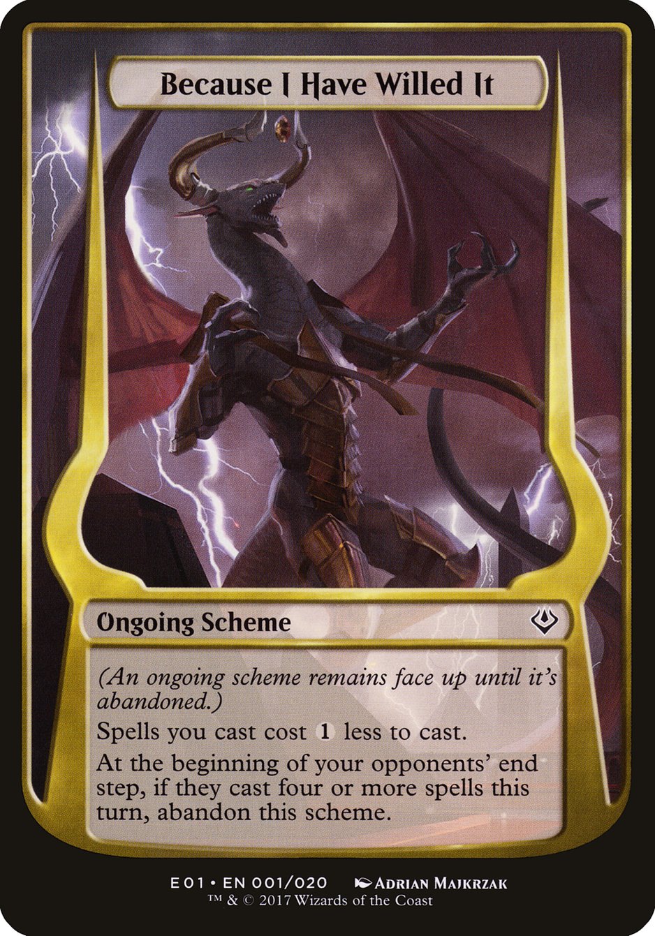 Because I Have Willed It - Archenemy: Nicol Bolas Schemes
