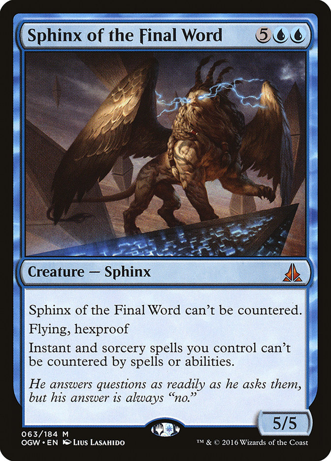 Sphinx of the Final Word - Oath of the Gatewatch (OGW)