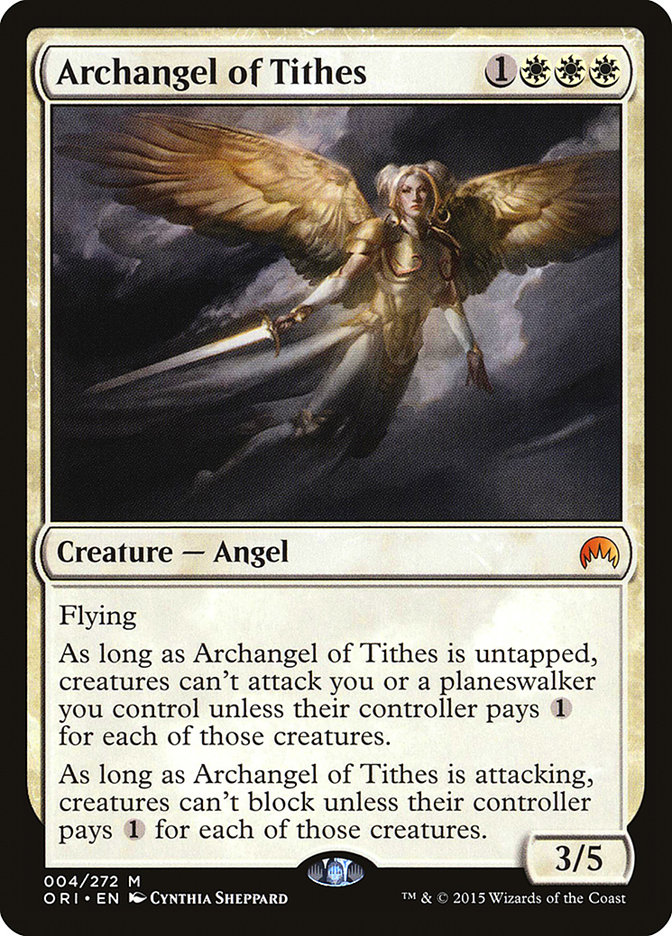 Archangel of Tithes - MTG Card versions