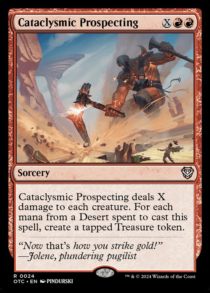 Cataclysmic Prospecting - Outlaws of Thunder Junction Commander (OTC)