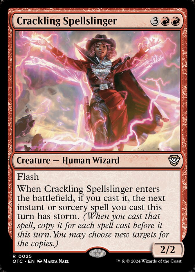 Crackling Spellslinger - Outlaws of Thunder Junction Commander (OTC)