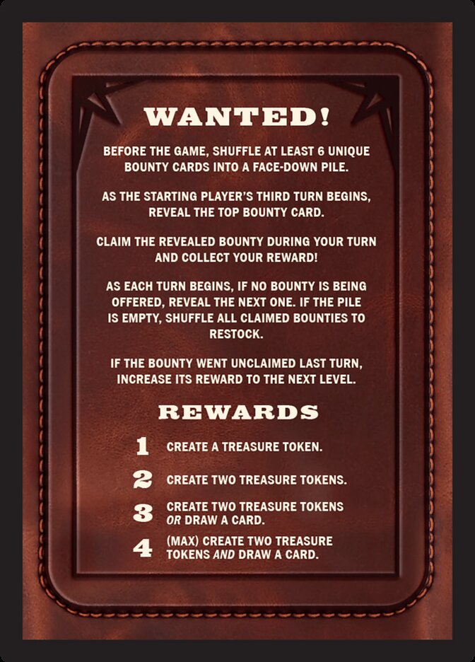 Bounty: The Outsider // Wanted!