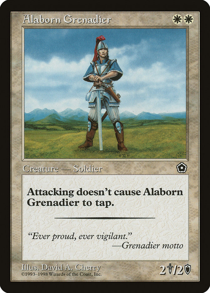 Alaborn Grenadier - MTG Card versions