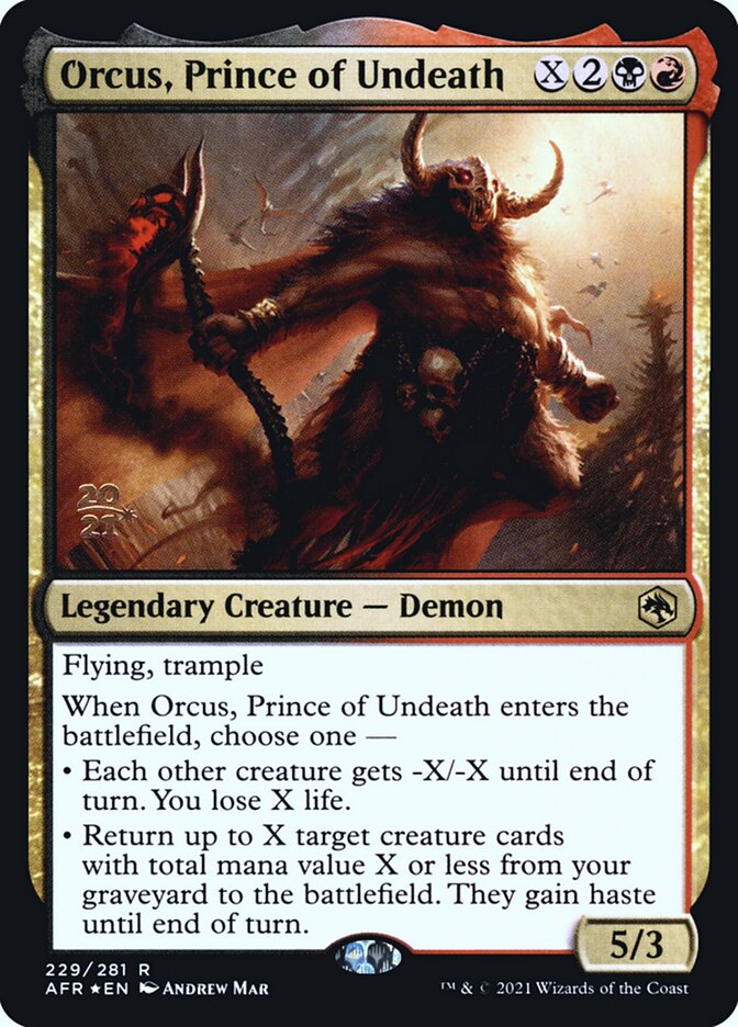 Orcus, Prince of Undeath - Adventures in the Forgotten Realms Promos (PAFR)