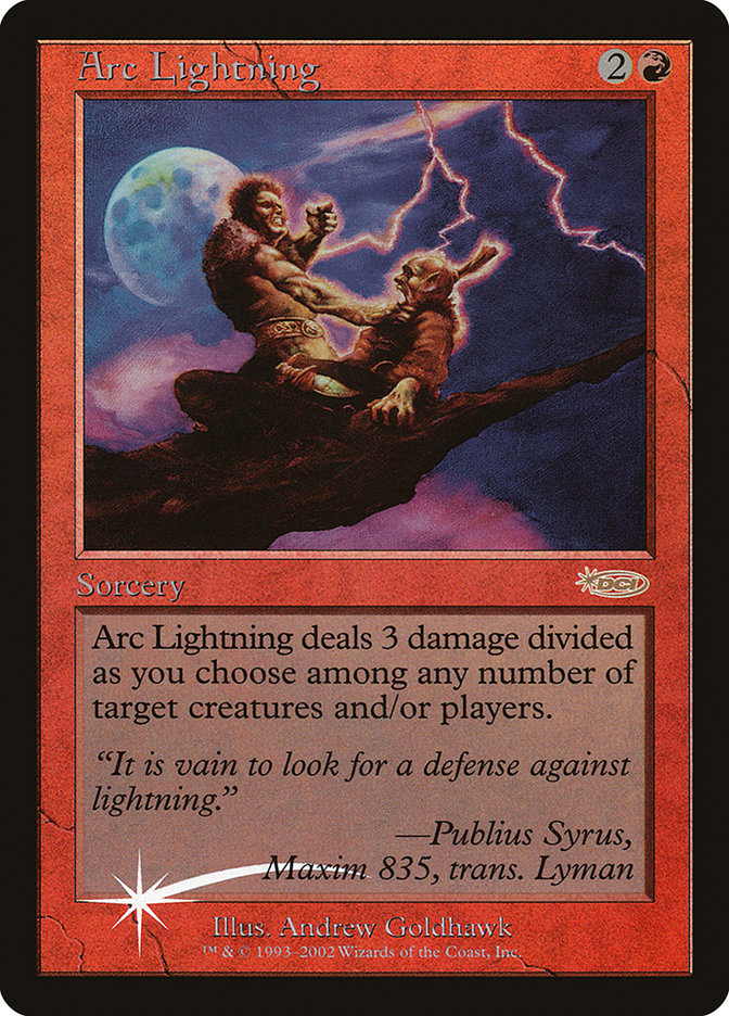 Arc Lightning - MTG Card versions
