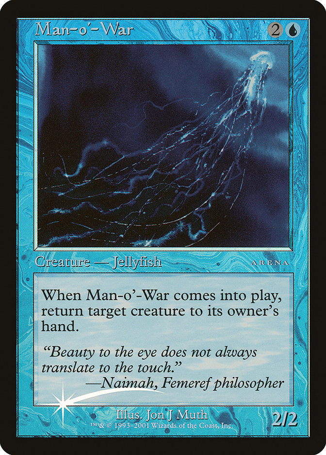Man-o'-War - MTG Card versions