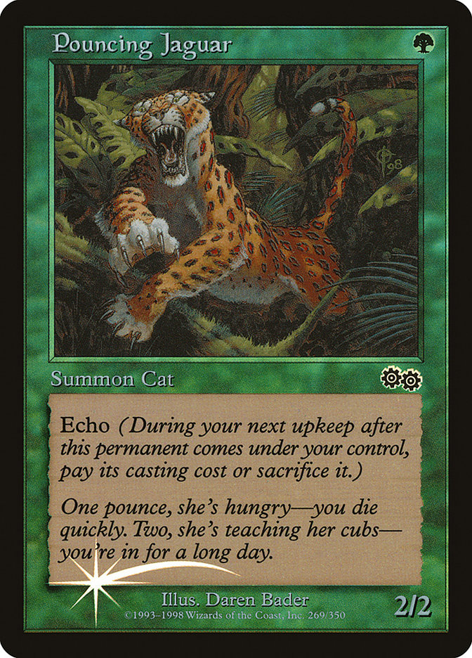 Pouncing Jaguar - MTG Card versions