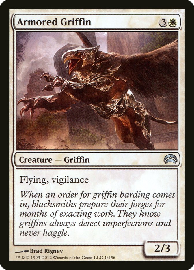 Armored Griffin - MTG Card versions