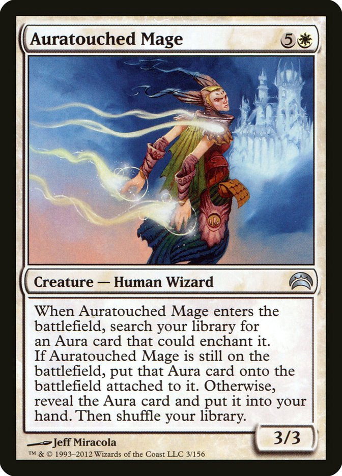 Auratouched Mage - MTG Card versions