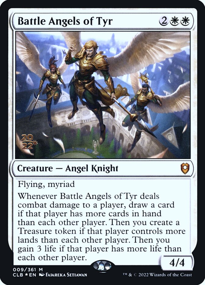 Battle Angels of Tyr - MTG Card versions