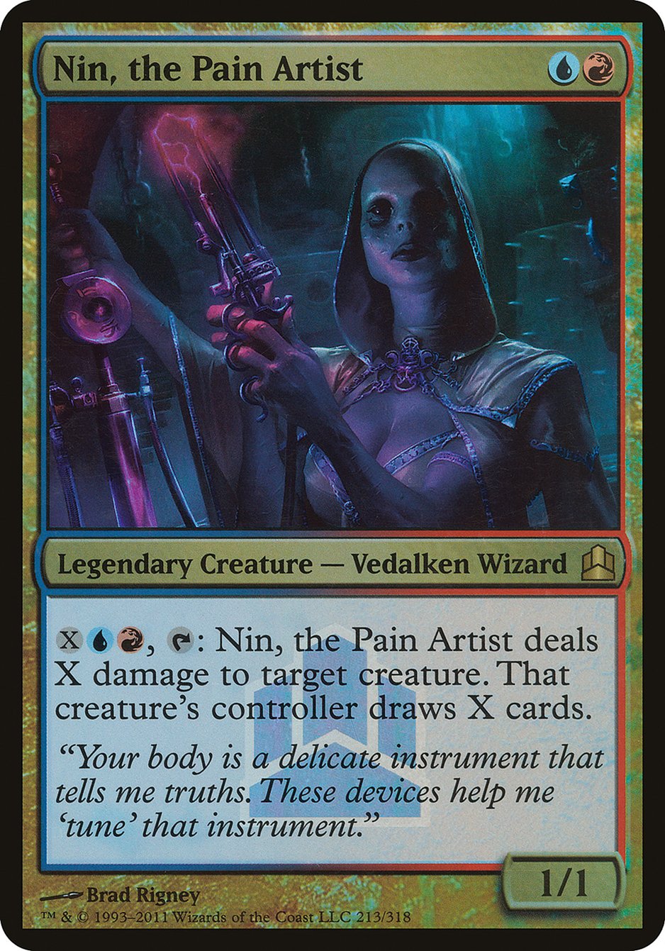 Nin, the Pain Artist - MTG Card versions