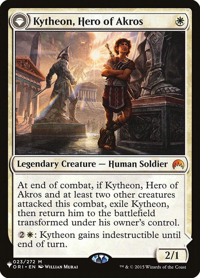 Kytheon, Hero of Akros // Gideon, Battle-Forged - MTG Card versions