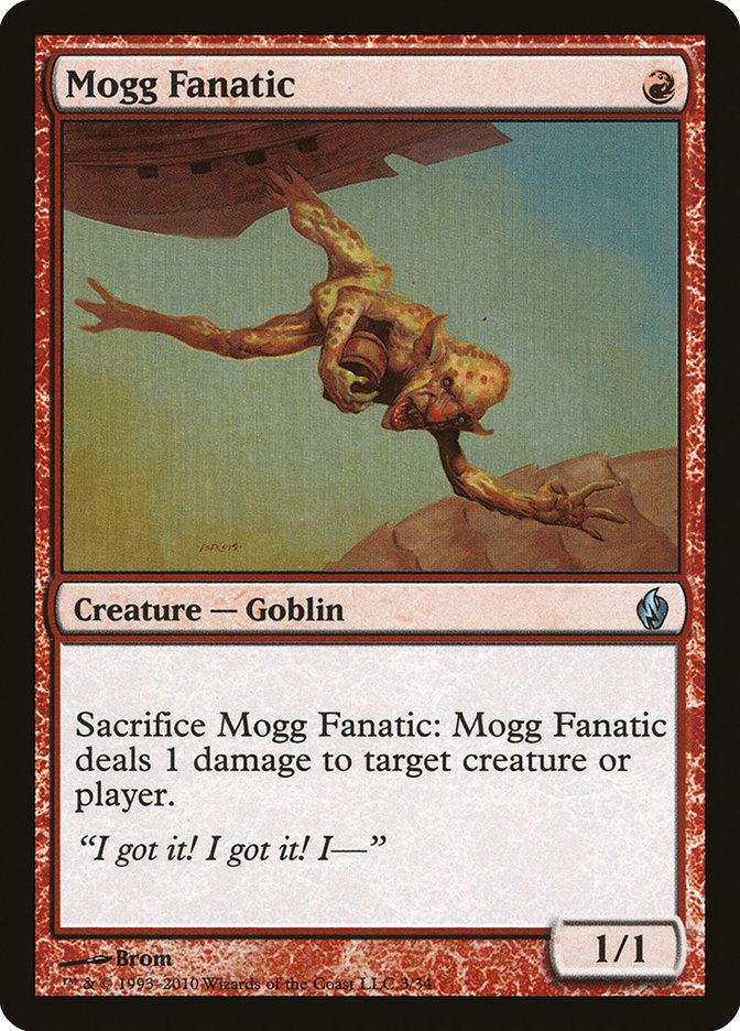 Mogg Fanatic - MTG Card versions