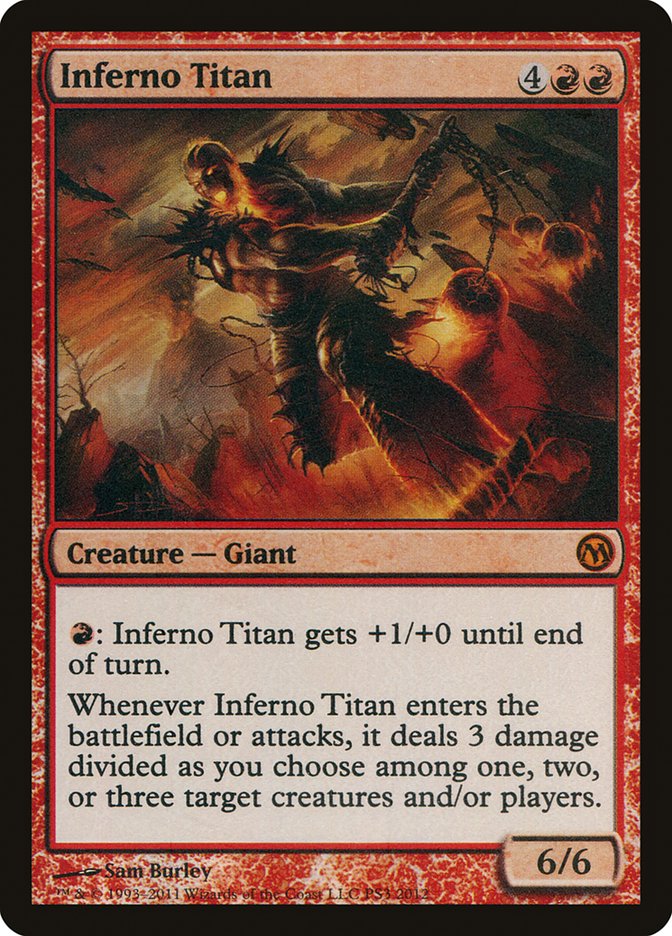 Inferno Titan - MTG Card versions