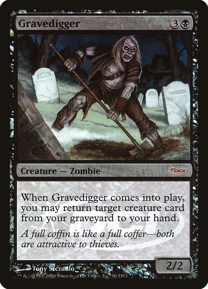 Gravedigger - MTG Card versions