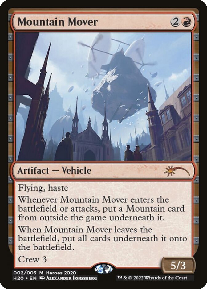 Mountain Mover - MTG Card versions