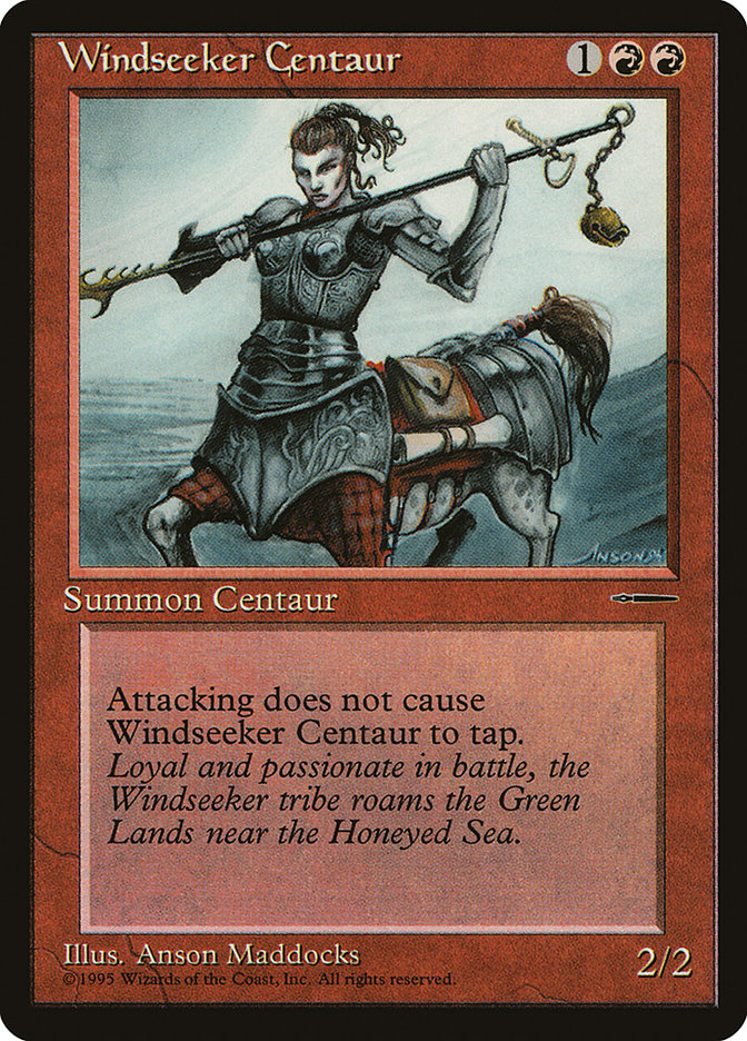 Windseeker Centaur - MTG Card versions