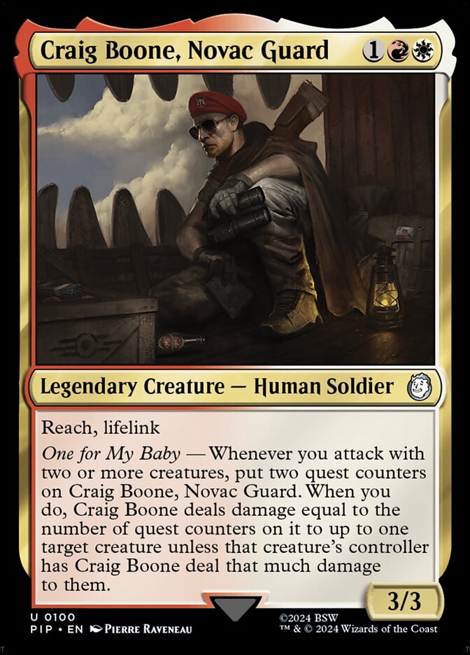 Craig Boone, Novac Guard - Fallout (PIP)