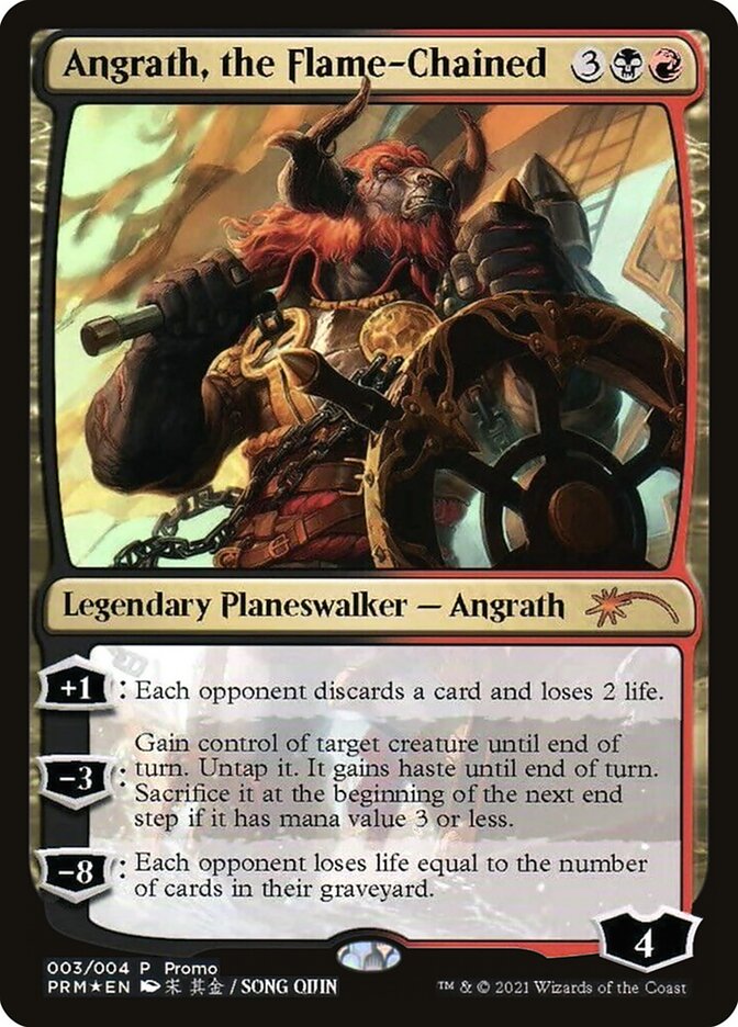 Angrath, the Flame-Chained - MTG Card versions