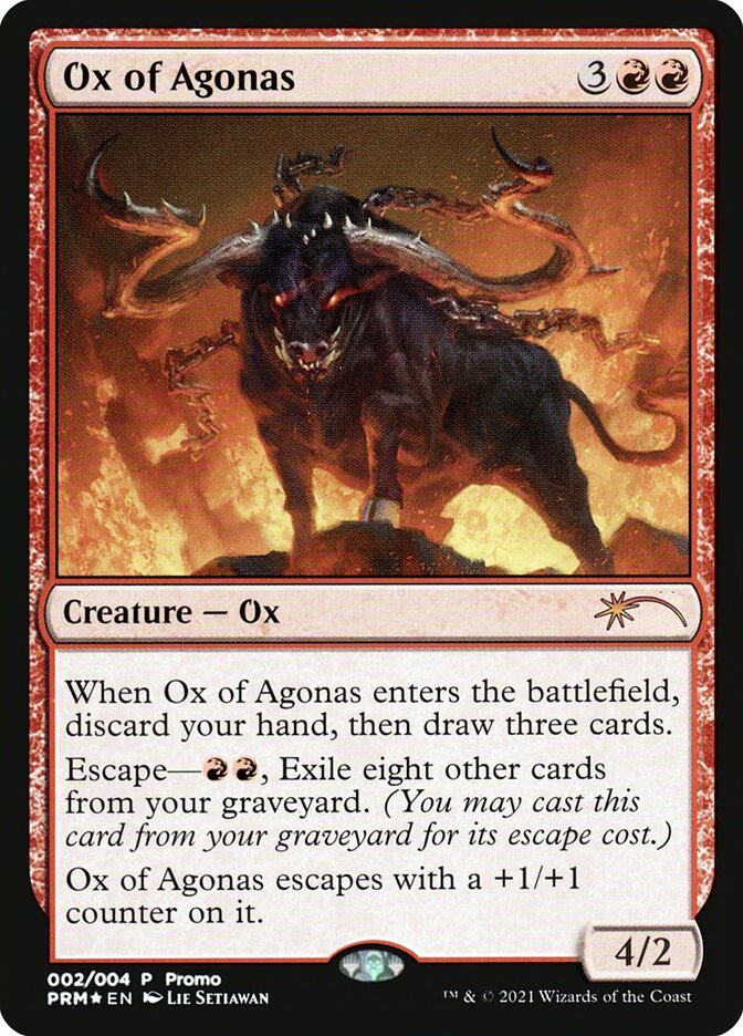 Ox of Agonas - MTG Card versions