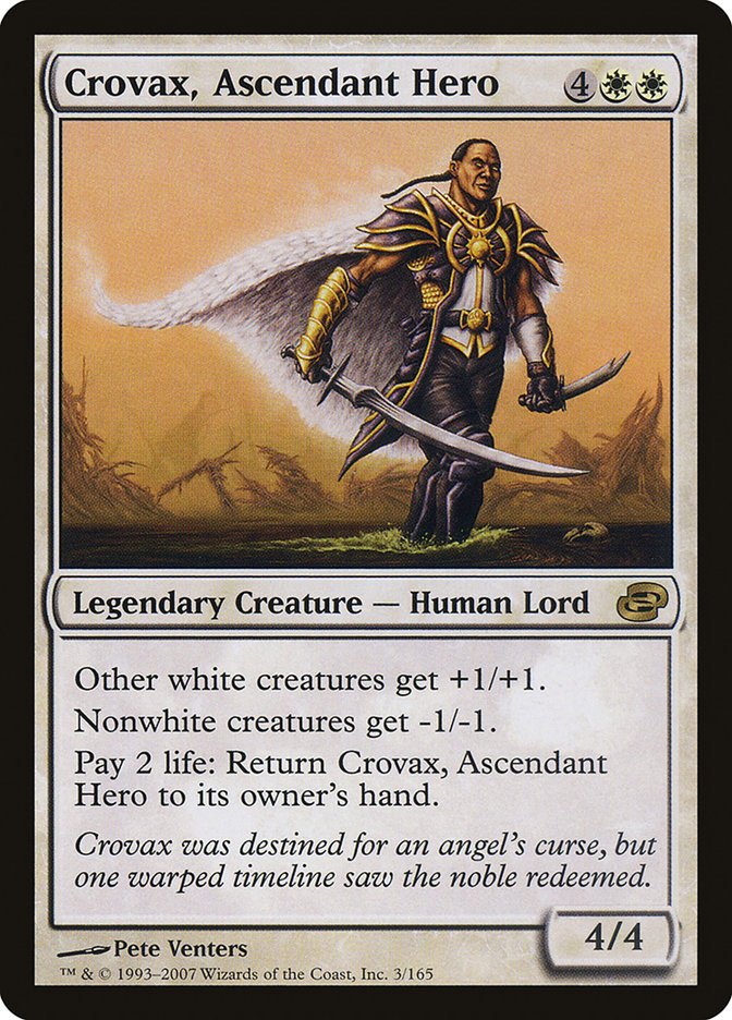 Crovax, Ascendant Hero - MTG Card versions