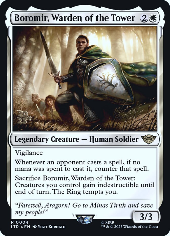 Boromir, Warden of the Tower - MTG Card versions