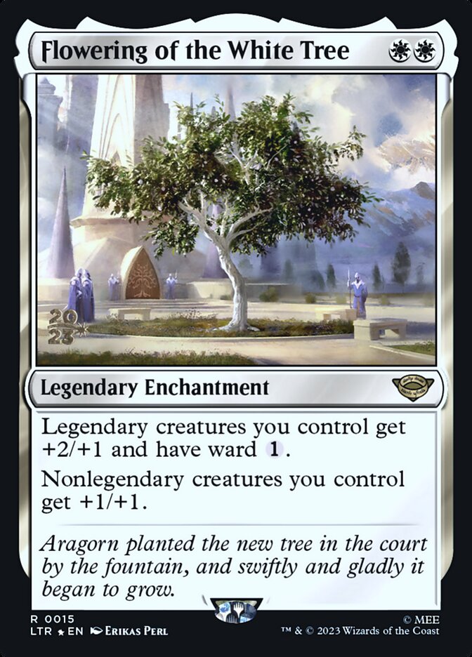 Flowering of the White Tree - MTG Card versions