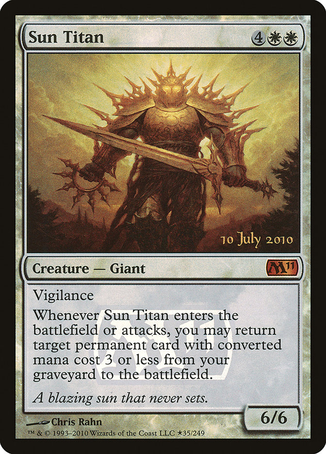 Sun Titan - MTG Card versions