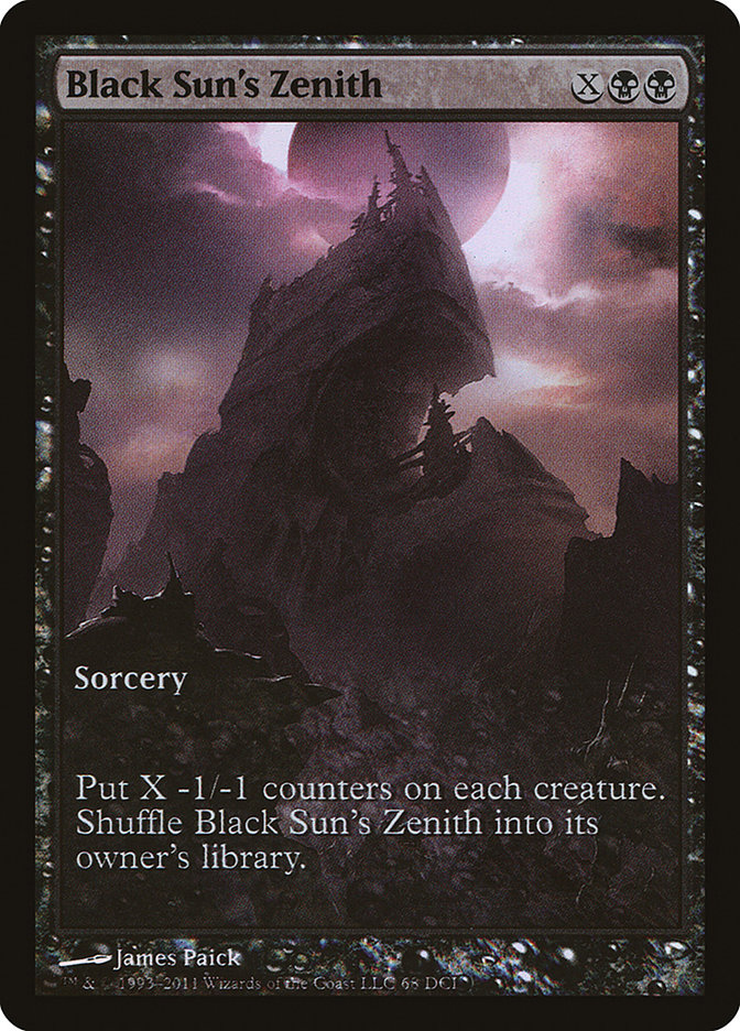 Black Sun's Zenith - MTG Card versions