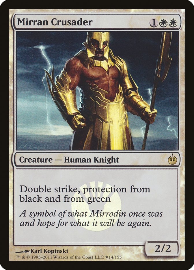 Mirran Crusader - MTG Card versions