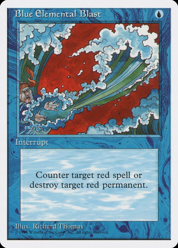 Blue Elemental Blast - MTG Card versions