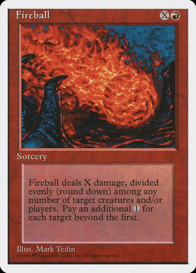 Fireball - MTG Card versions