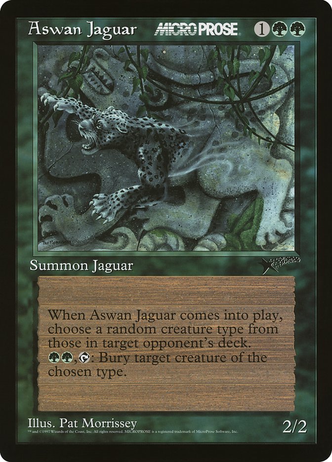 Aswan Jaguar - MTG Card versions