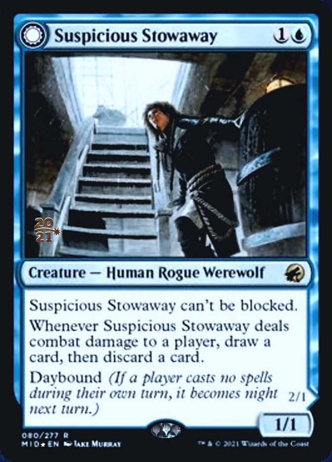 Suspicious Stowaway // Seafaring Werewolf - Innistrad: Midnight Hunt Promos (PMID)