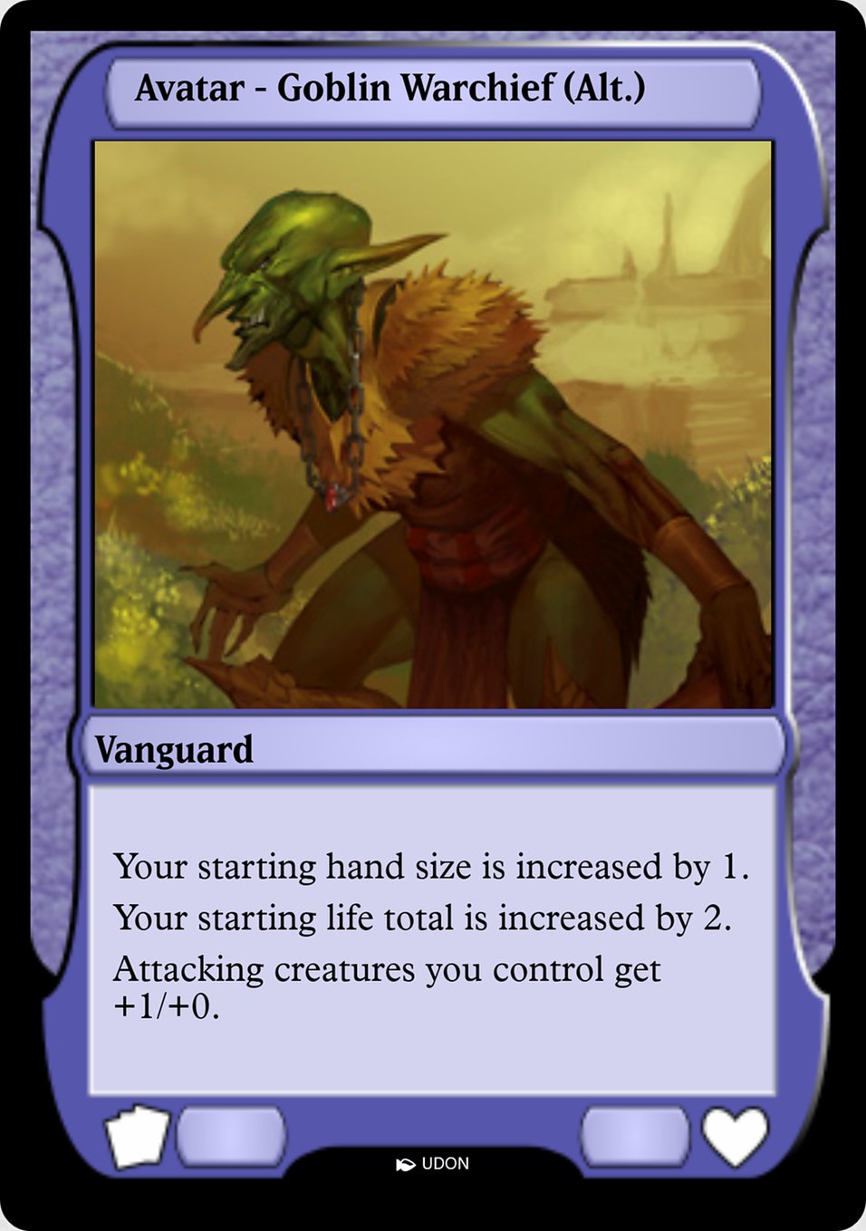 Goblin Warchief Avatar - MTG Card versions