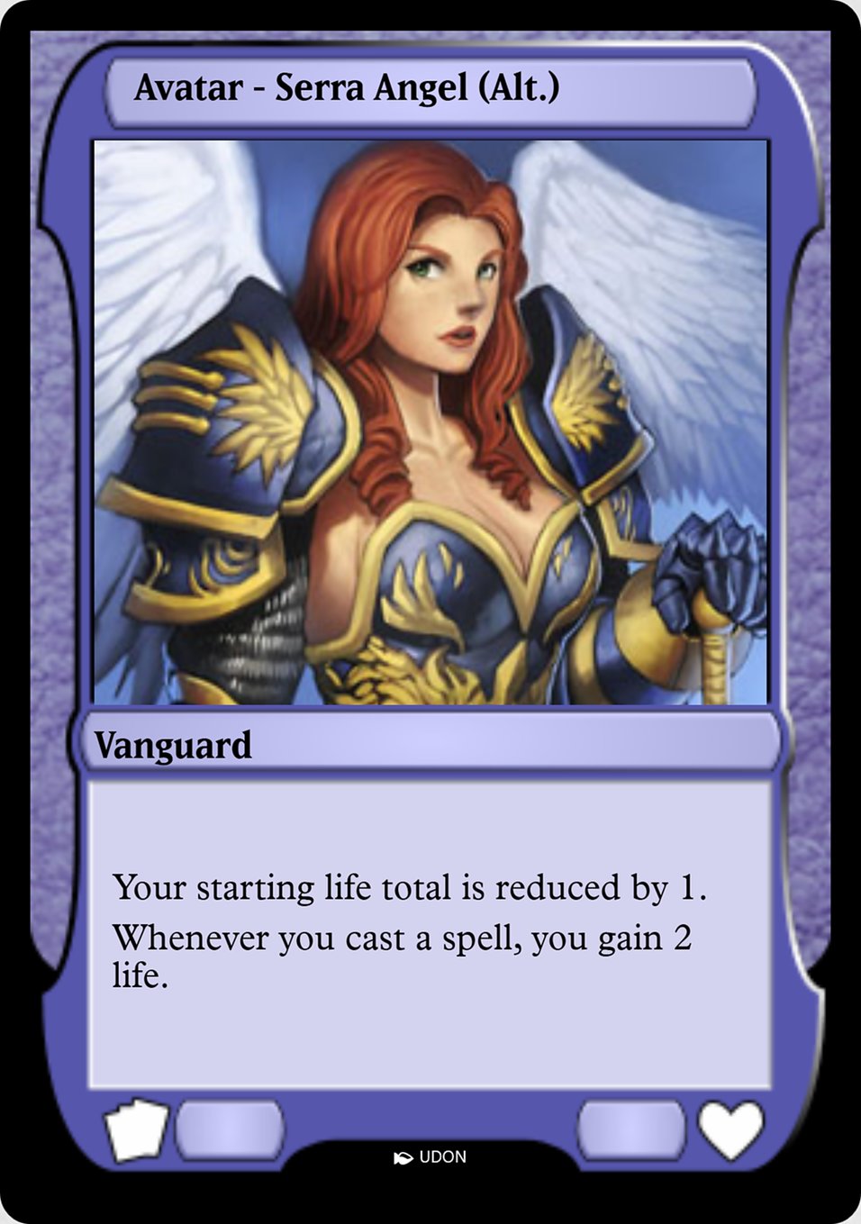 Serra Angel Avatar - MTG Card versions