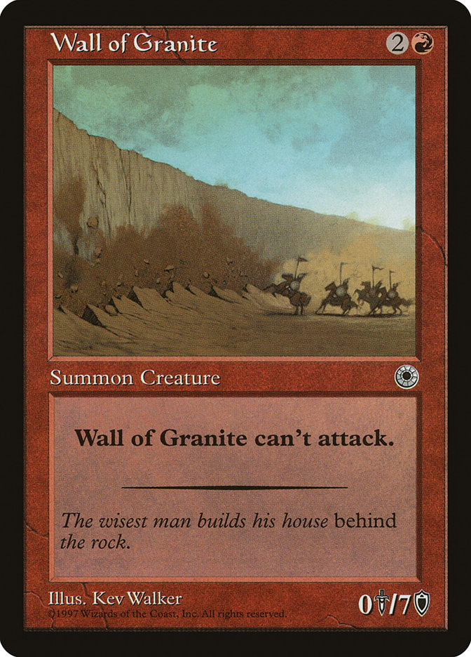 Wall of Granite - Portal (POR)