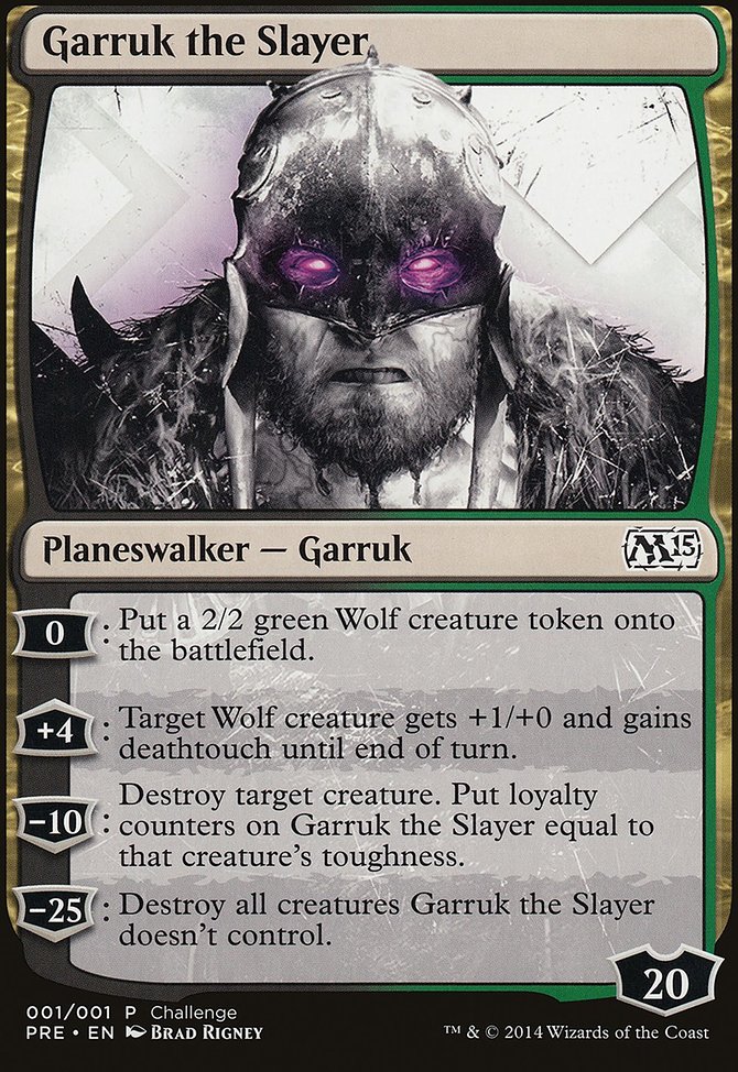 Garruk the Slayer - MTG Card versions