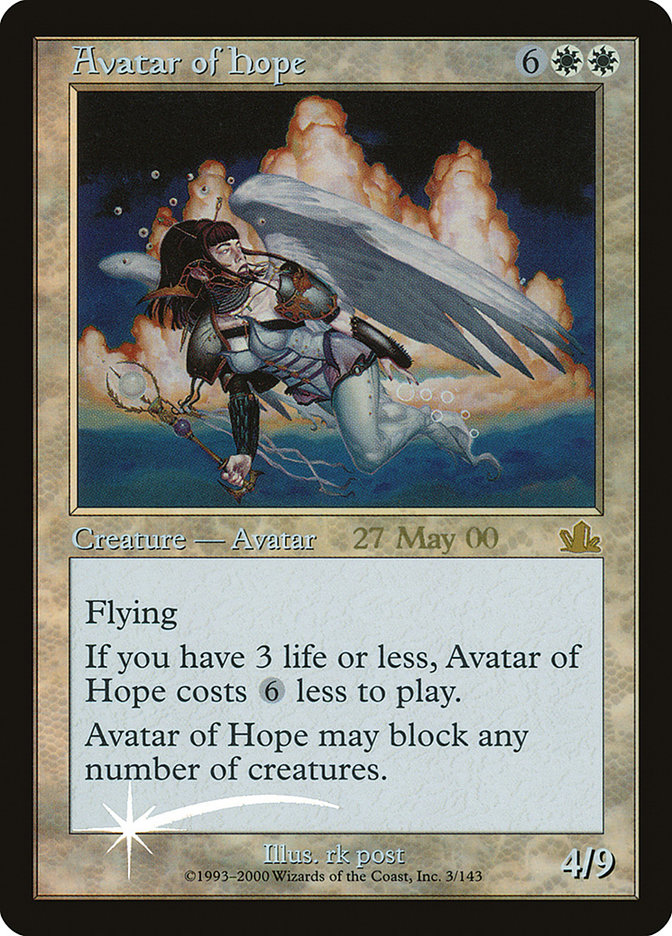 Avatar of Hope - MTG Card versions