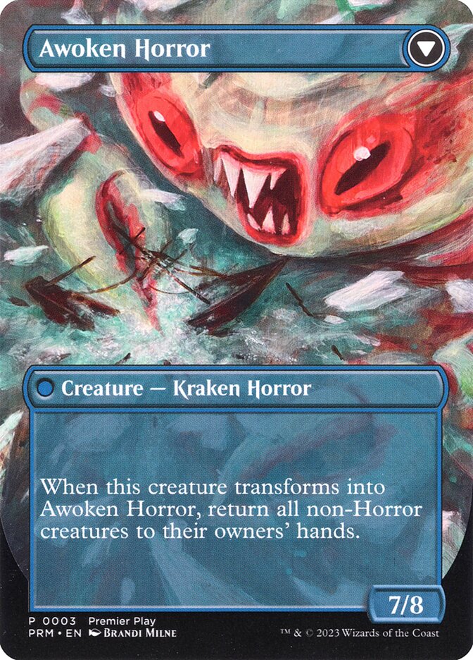 Thing in the Ice // Awoken Horror - MTG Card versions