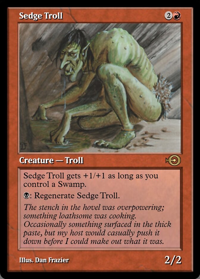 Sedge Troll - MTG Card versions