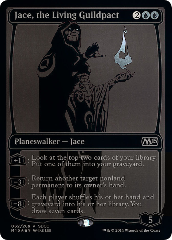 Jace, the Living Guildpact - MTG Card versions
