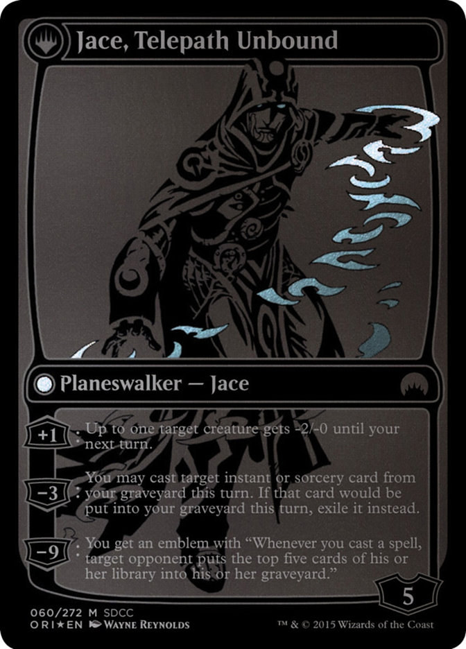 Jace, Vryn's Prodigy // Jace, Telepath Unbound - MTG Card versions