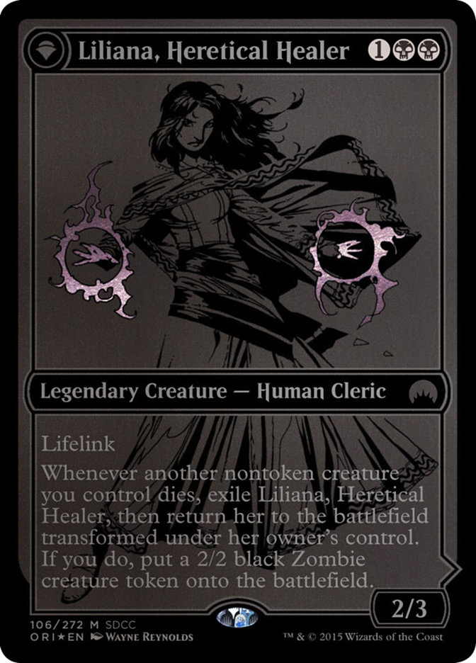 Liliana, Heretical Healer // Liliana, Defiant Necromancer - San Diego Comic-Con 2015 (PS15)